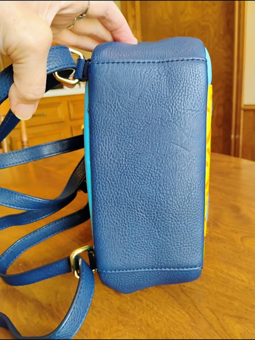 Loungefly Blue Stitch Pineapple Mini Chenille Backpack